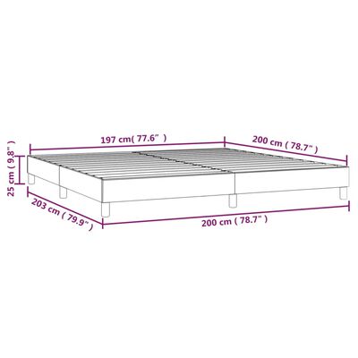 vidaXL Box spring posteljni okvir črn 200x200 cm žamet