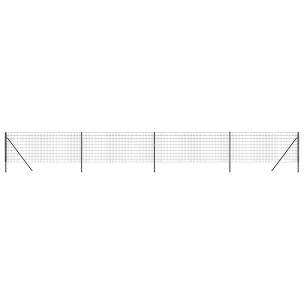 vidaXL Ograja iz žične mreže antracitna 1x10 m pocinkano jeklo