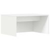 vidaXL Stenska miza Bela Inženirski les 60 x 45 x 30 cm