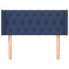 vidaXL Vzglavje z u&scaron;esi modro 93x16x78/88 cm blago