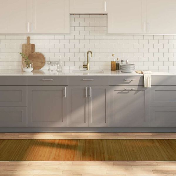 vidaXL Preproga pravokotna rjava 70x400 cm bambus