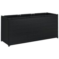 vidaXL Škatla za shranjevanje črna 105x34,5x45 cm tkanina