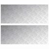 vidaXL Stopnice 2 kos 100 x 40 cm srebrna Aluminij Pravokotna