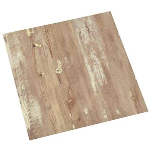 vidaXL Samolepilne Talne Plo&scaron;če Rjava in bela 30,5 x 30,5 cm 20 kos
