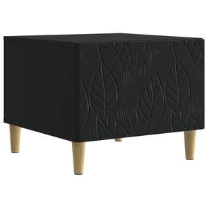vidaXL Klubska miza Črna 50 x 49 x 40 cm Inženirski les