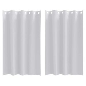 vidaXL Zavese za zatemnitev z obroči 2 pcs Bleda siva 175 x 140 cm