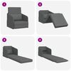 vidaXL Sofa postelja 60cm Temno siva blago
