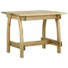 vidaXL Vrtna miza 110x74x75 cm impregnirana borovina