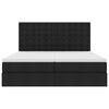 vidaXL Postelja s shranjevanjem Črna 180 x 200 cm Umjetno usnje