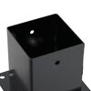vidaXL Post Bases Square 4 kosi Antracit 121x121 mm