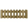 vidaXL Vrtna visoka greda z ograjico 100x30x30 cm impreg. borovina