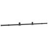 vidaXL Komplet opreme za drsna vrata 213,5 cm jeklo črne barve