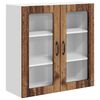 vidaXL Stenski stekleni omarica LUCCA Star les 80 x 31 x 80 cm