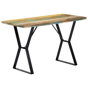 vidaXL Jedilna miza 120x60x76 cm trden predelan les