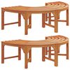 vidaXL Banka Dreves 2 pcs Naravna 160 x 80 x 45cm