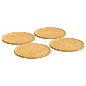 vidaXL Krožniki za pico 4 kosi &Oslash;32x1,5 cm bambus