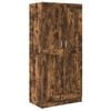vidaXL Garderobna omara dimljeni hrast 82,5x51,5x180 cm inženirski les
