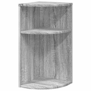vidaXL Stranska miza Siva Sonoma 29,6 x 29,6 x 60 cm Inženirski les