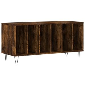 vidaXL Omarica za gramofonske plo&scaron;če dim. hrast 100x38x48 cm inž. les