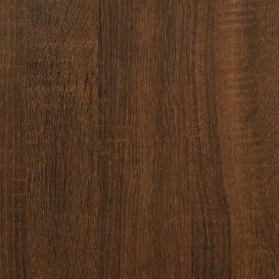 vidaXL Nočna omarica z lesenimi nogami rjavi hrast 40x35x50 cm