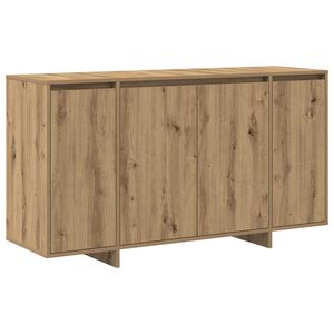 vidaXL Strani &scaron;al Umetni hrast 135 x 41 x 75 cm Inženirski les