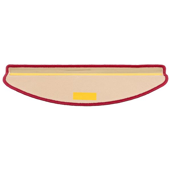 vidaXL Samolepilne preproge za stopnice 15 kosov rdeče 65x21x4 cm