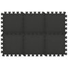 vidaXL Talne podloge 54 kosov 4,86㎡ EVA pena črne barve