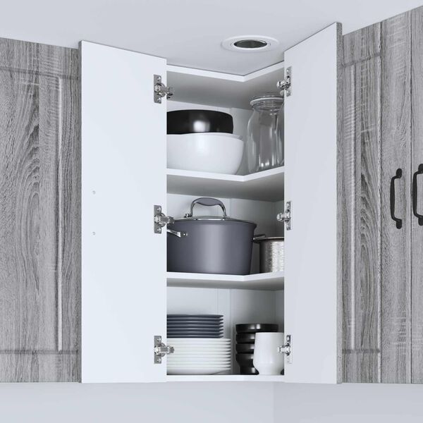 vidaXL Kuhinjski element Lucca Siva Sonoma 57 x 57 x 80 cm