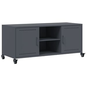 vidaXL TV omarica antracitna 100,5x39x43,5 cm jeklo