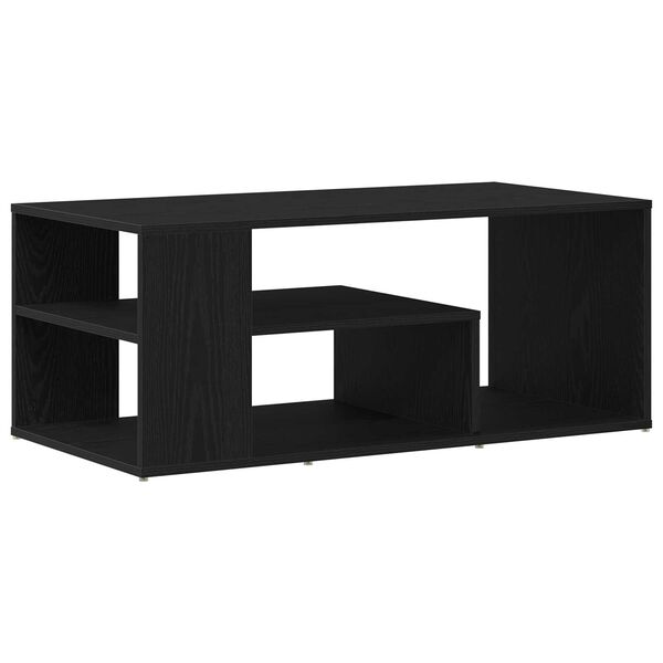 vidaXL Klubska miza Črna Orehovina 100 x 50 x 40 cm Konstruiran les