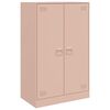 vidaXL Komoda roza 67x39x107 cm jeklo
