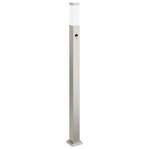 vidaXL Stebriček s senzorjem 110 cm nerjaveče jeklo IP44