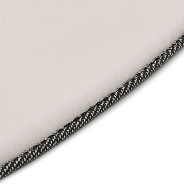 vidaXL Preproga 80 cm umetno zajčje krzno krem