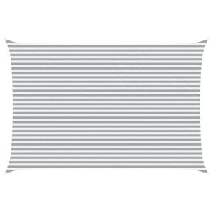 vidaXL Sončno platno Svetlo siva in bela. 6 x 4 m