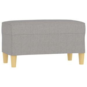vidaXL Klop svetlo siva 70x35x41 cm blago