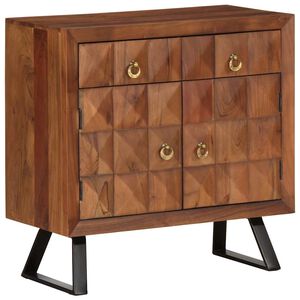 vidaXL predalčnik Honey Brown 70x35x70 cm masivni les akacije