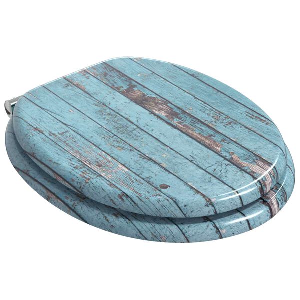 vidaXL Pokrivalo za strani&scaron;če Modra 43,8 x 37,8 cm MDF plo&scaron;ča