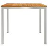 vidaXL JedilnaMiza Rjava 90 x 90 x 75 cm Trden tikov les