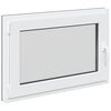 vidaXL Okno za klet RISOR 90 x 70 cm PVC in steklo Antracit