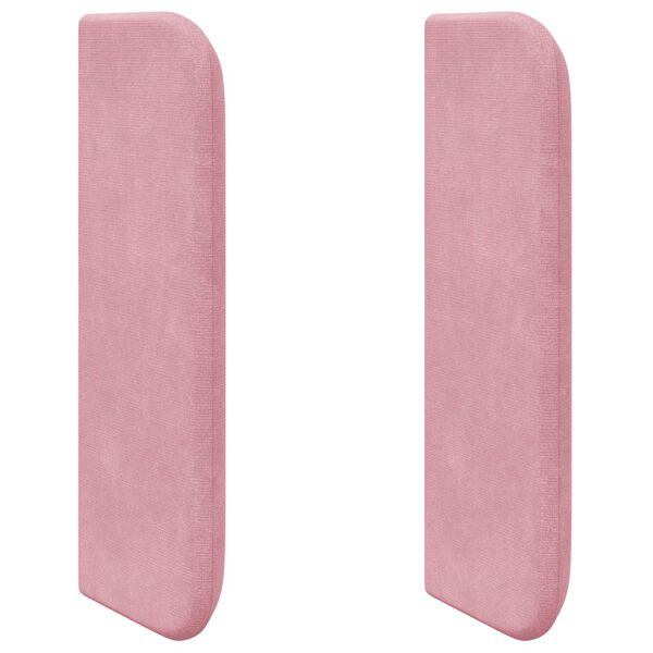 vidaXL U&scaron;esni vzglavnik Roza 40,5 x 40,5 x 4 cm Žamet