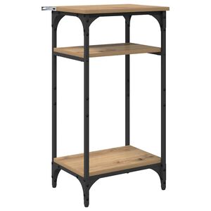 vidaXL Stranska miza Umetni hrast 40 x 30 x 75 cm Konstruiran les