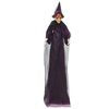 vidaXL Visiči Halloween govorijoča čarovnica Vijolična 216 x 125 cm