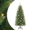 vidaXL Umestno božično drevo Zelena 150 cm PE in PVC