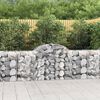 vidaXL Obokane gabion košare 18 kosov 200x50x80/100 cm cinkano železo