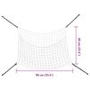vidaXL Mreža za seno 2 kosa pravokotna bela 90x60 cm PP