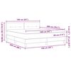 vidaXL Postelja boxspring z vzmetnico Temno siva 160 x 200 cm blago