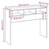 vidaXL Konzolna miza Stari les 105x30x80 cm Inženirski les