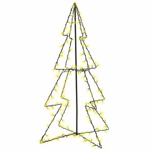 vidaXL Novoletna jelka iz 160 LED lučk notranje/zunanja 78x120 cm