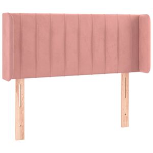 vidaXL Vzglavje z u&scaron;esi roza 83x16x78/88 cm žamet