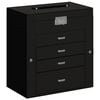 vidaXL Jewellery Box 5-Layer z ogledalom zaklenljivo črno